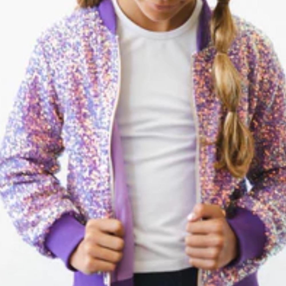 Purple Sequin Jacket MILA and Rose